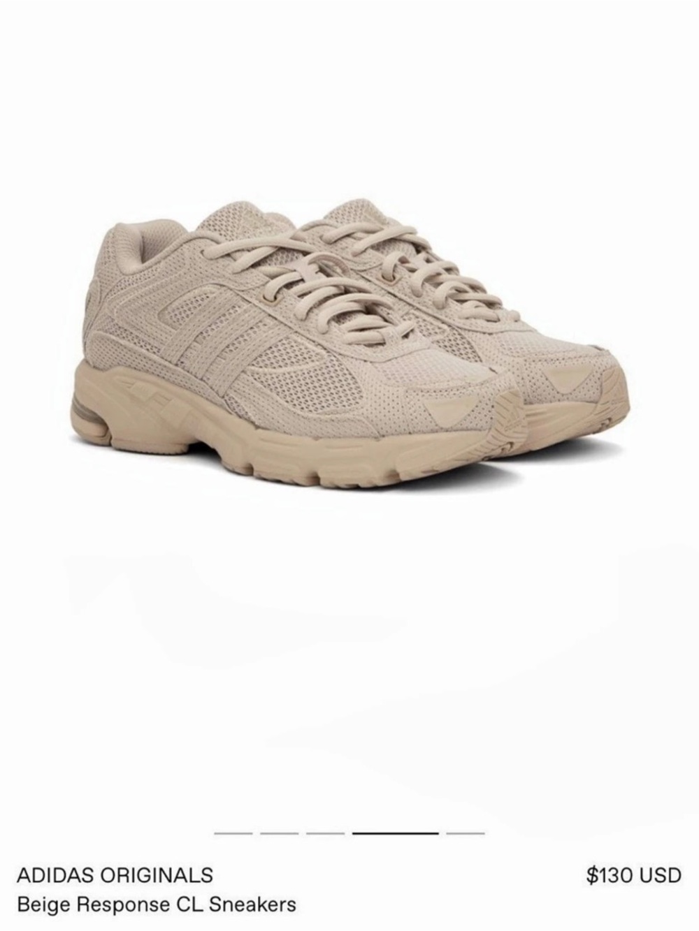 ADIDAS Response CL Beige Sneakers